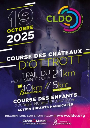 Affiche Course des Châteaux le 19 octobre 2025