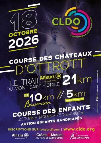 Affiche A4 Course des châteaux 2026