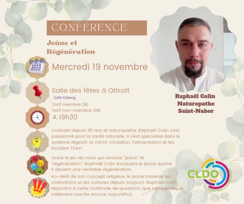 conference jeune et régénération 