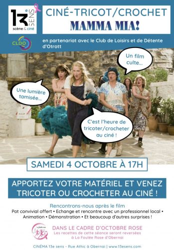 Cinéma tricot 4 octobre 2025