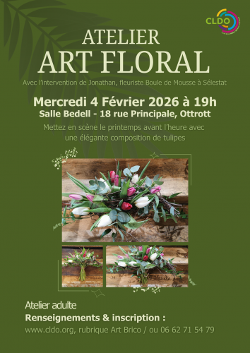 Atelier floral cldo 4 février 26