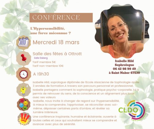 Conférence 18 mars - Alternative Santé