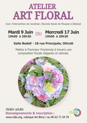 Affiche art floral atelier CLDO