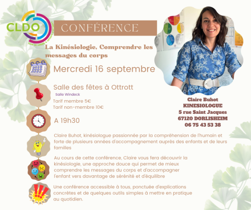 conférence kinésiologie septembre