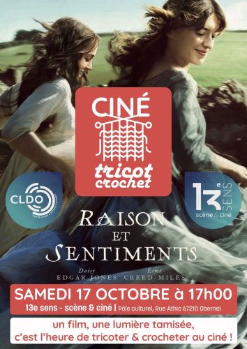 Affiche soirée ciné tricot CLDO 17 octobre